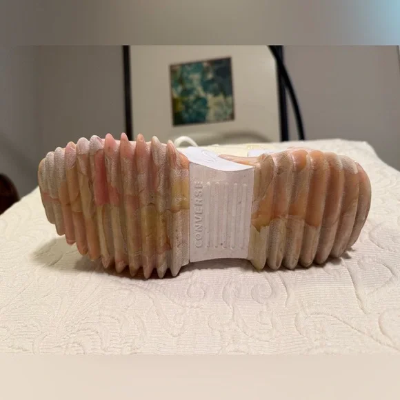 Converse Run Star Motion CX Soft Dune Pink Marbled High-Top Sneakers - Picture 4 of 8